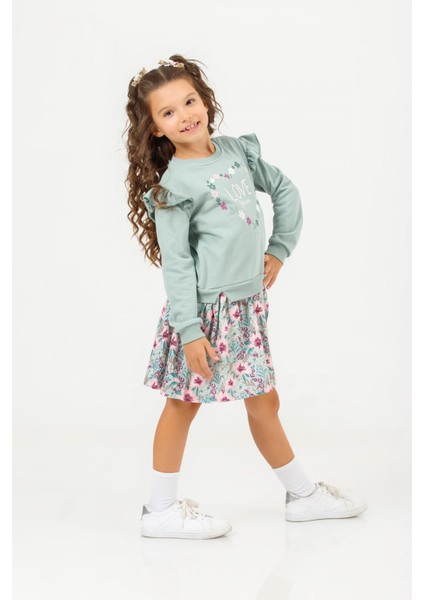 9622 Kız Çocuk Sweat Elbise