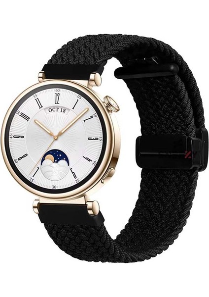 Huawei Watch Gt 4 41MM Ile Uyumlu 18MM Fiberlink Manyetik Tokalı Örgü Kordon