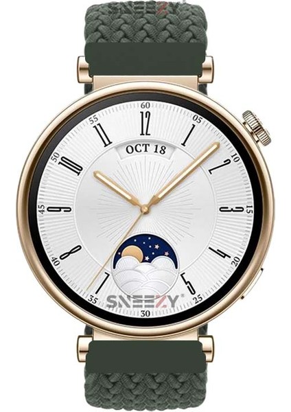 Huawei Watch Gt 4 41MM Ile Uyumlu 18MM Fiberlink Manyetik Tokalı Örgü Kordon fırsatları