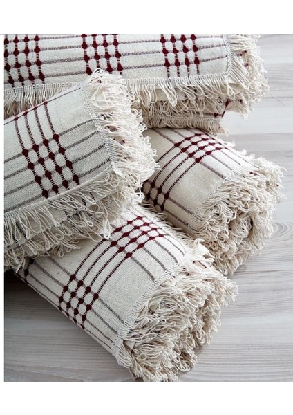 Pamuklu Buldan Işi Çekyat Örtüsü (180*300 Cm)