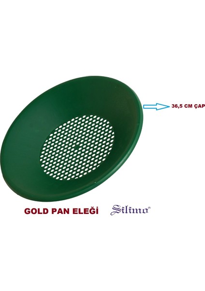 Başarı Ortopedi  Gold Pan Altın Tavası Altın Yıkama Eleği Yeşil Delikli Elek