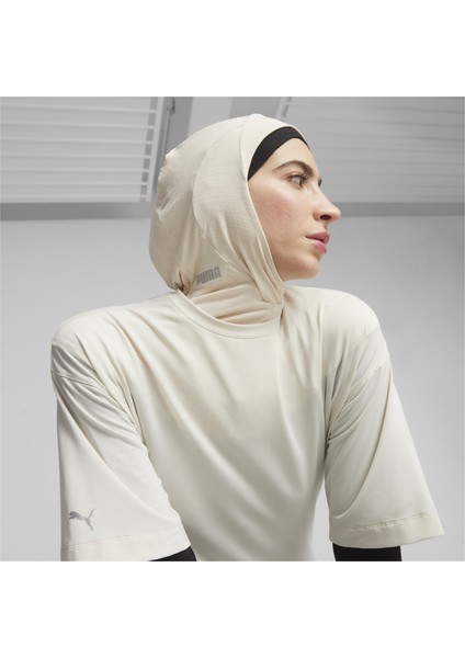 Kadın Bej Puma Sports Hijab Bej Spor Eşarbı