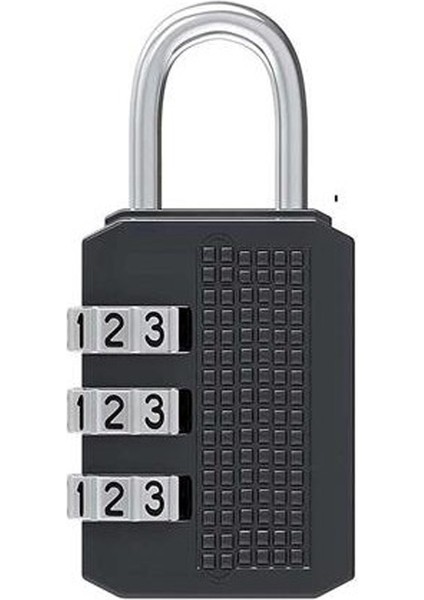 25 mm 3 Basamaklı Haneli Şifreli Premium Paslanmaz Çelik Küçük Ekstra Güçlü Şifreli Asma Kilit
