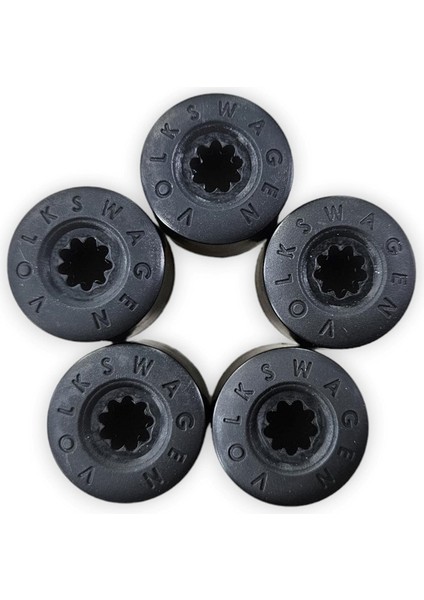 Vw Tiguan 2024-2028 Bijon Kapağı Volkswagen Yazılı 5 Adet 1K0601173