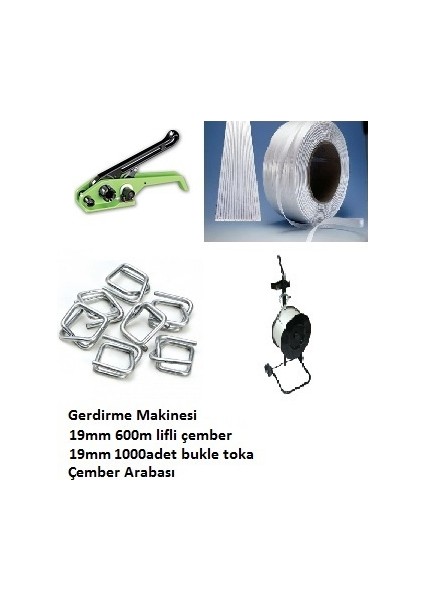 19MM Kompozit Lifli Çember Takımı Çemberleme Seti