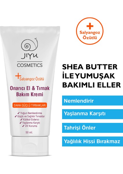 Yoğun Nemlendirici, Besleyici, Onarıcı El ve Tırnak Bakım Kremi 50 ml.