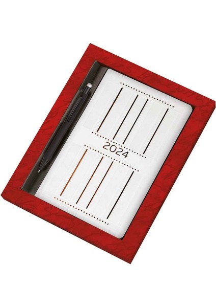2024 S1022-1 Scalia 13*21 Günlük Ajanda + Metal Touch Kalem Set