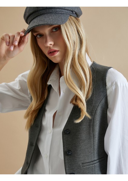 Kasket Şapka Yün Karışımlı