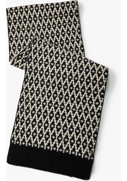 Örgü Atkı Desenli