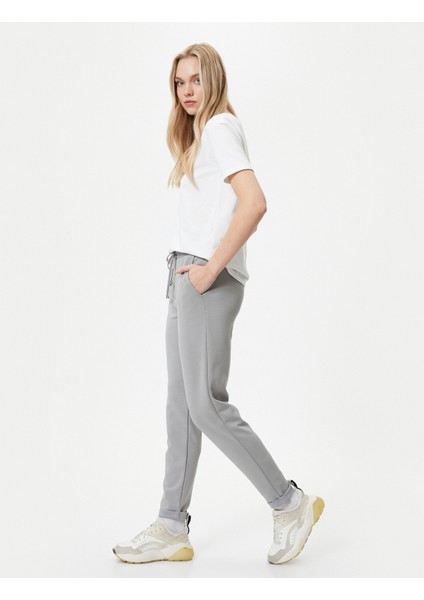 Jogger Pantolon Beli Bağcıklı Cepli Modal Karışımlı fiyatları