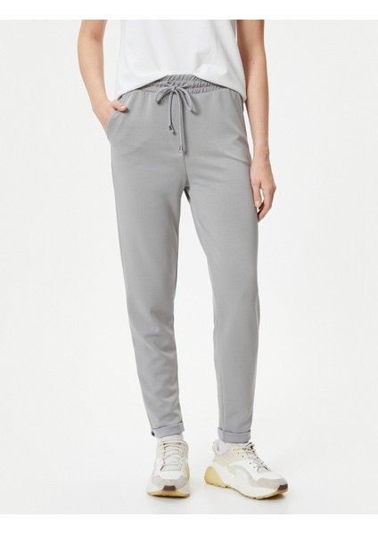 Jogger Pantolon Beli Bağcıklı Cepli Modal Karışımlı modelleri