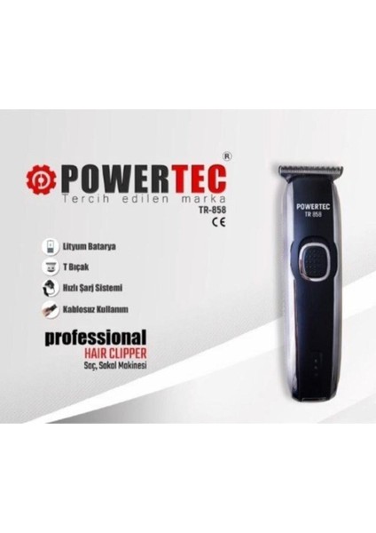TR-858 Profesyonel Tıraş Makinesi Saç Sakal Tıraş Makinası TR858 modelleri