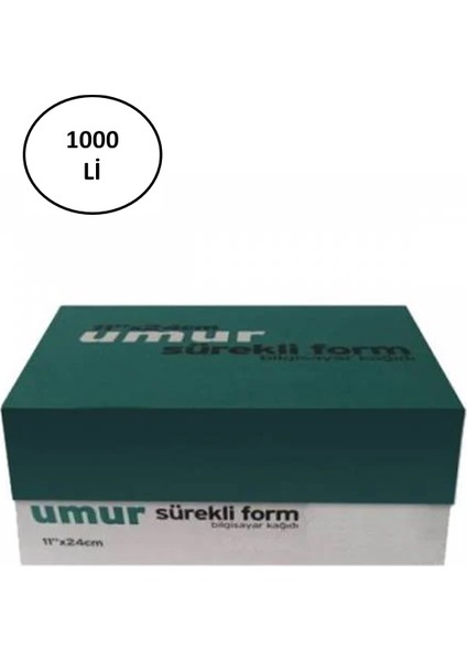 30000019 11X24 2 Nüsha 1000 Li Sürekli Form Kağıdı