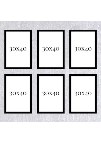 30X40 Çerçeve ( Postersiz ) - BOS1014 (6) Adet