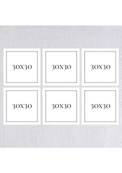Altılı 30X30 Çerçeve ( Postersiz ) - BOS1021