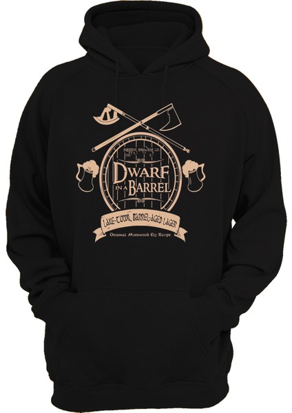 Lotr Yüzüklerin Efendisi Dwarf Baskılı 3 Ipl. Şardonlu, Içi Polar, KALIN(600GR) Hoodie