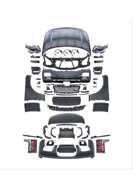 Lr range rover vogue 2018+ dönüşüm body kit seti 2002 / 2011