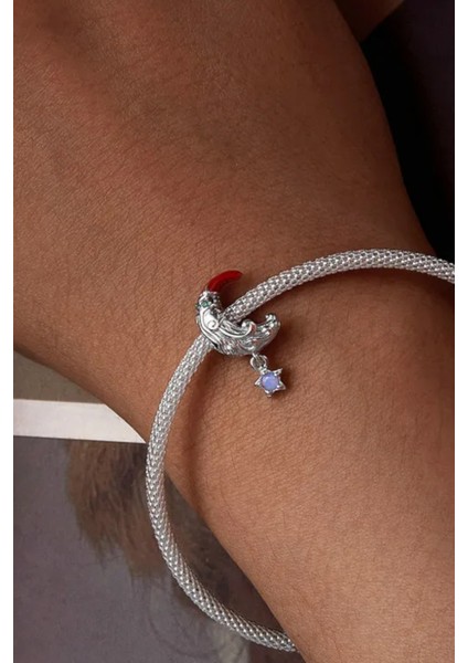 Noel Baba Ay Dede Yeniyıl Charm | 925 Ayar Gümüş
