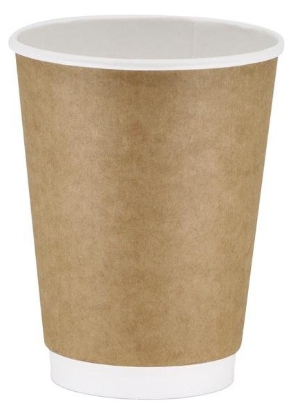 Double Wall Kraft Karton Bardak 12 Oz - 20 Adet