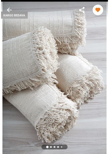 %100 Pamuklu Buldan Işi Çekyat Örtüsü (180*300 Cm)