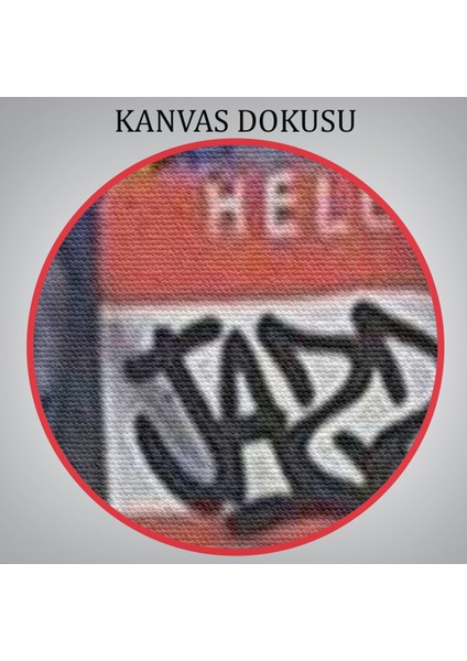 Banksy Tarzı Kanvas Duvar Sanatı, Graffiti El Duvar Posteri Kanvas Tablo-5311