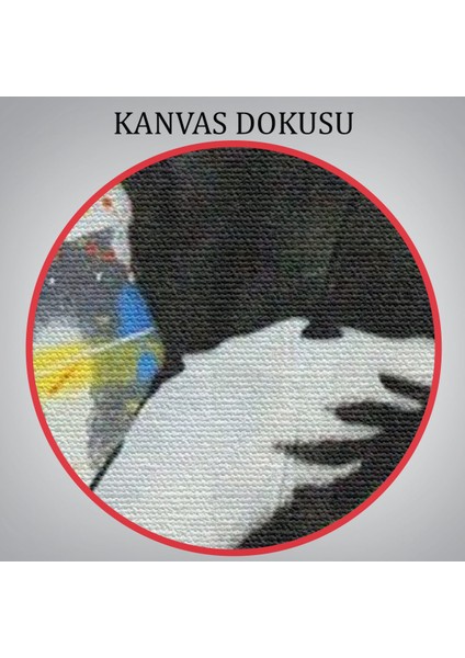 Fırlatma Çiçekleri Sokak Sanatı Kanvas Tablo, Renkli Çiçek Bombacısı , Anarşi Graffıtı-5342