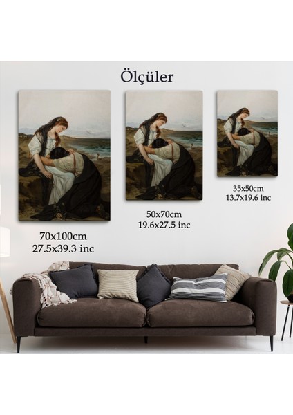 Hanus Knöchel'in Deniz Kıyısında Isimli Eseri Tablosu, On The Seashore -6180