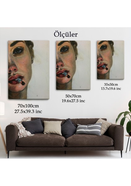 Sigara Içen Bitgin Kadın Tablosu-6019