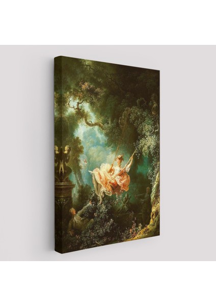 Jean-Honore Fragonard Salıncağın Mutlu Kazaları Tablosu-6253