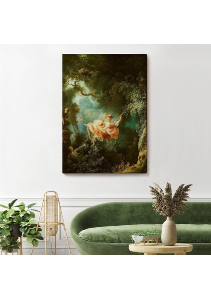 Jean-Honore Fragonard Salıncağın Mutlu Kazaları Tablosu-6253