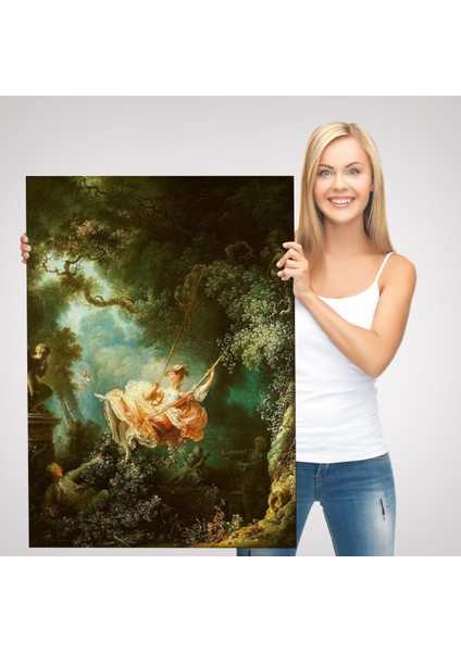 Jean-Honore Fragonard Salıncağın Mutlu Kazaları Tablosu-6253