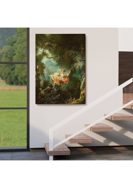 Jean-Honore Fragonard Salıncağın Mutlu Kazaları Tablosu-6253