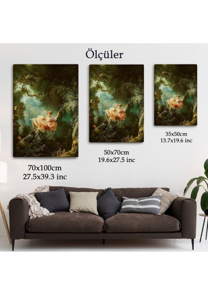 Jean-Honore Fragonard Salıncağın Mutlu Kazaları Tablosu-6253