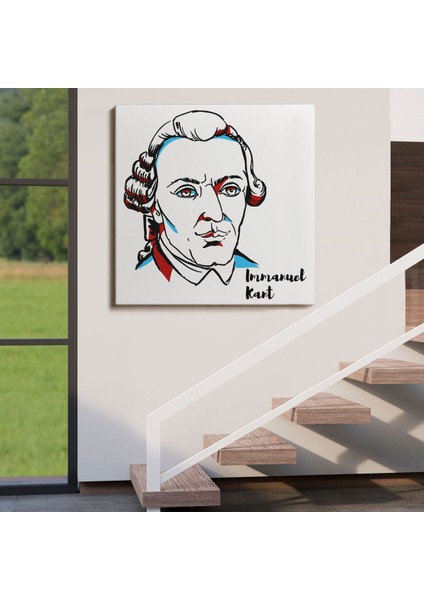 Immanuel Kant Dekoratif Kanvas Tablo-5820