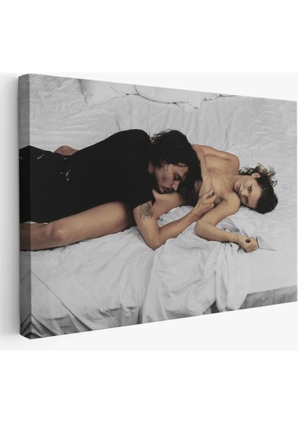 Johnny Depp Ve Kate Moss Duvar Tablosu-6524