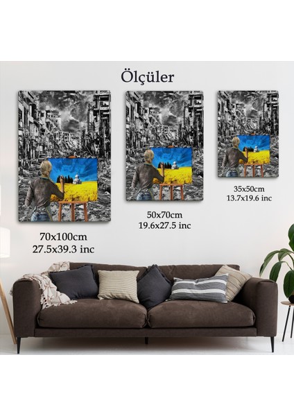 Hayalindeki Ukrayna'yi Çizen Ukraynalı Ressam Tablosu-6295
