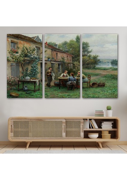 Bahçede Kahve Keyfi 19, Yüzyıl Tablosu-6529