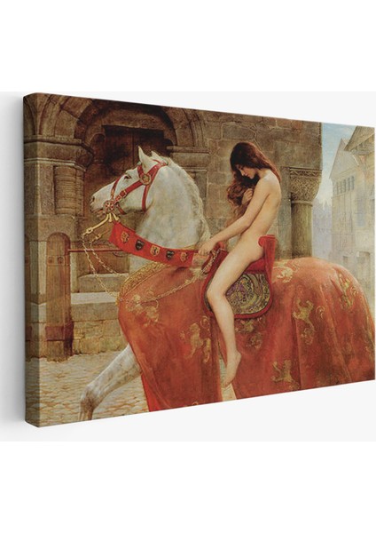 Lady Godiva'in John Collier Duvar Tablosu-6647