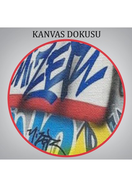 Graffiti El Duvar Posteri, El Ele Tutarak Duvar Sanatı Kanvas Tablo-5312