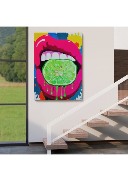 Pop Art, Sokak Sanatı Renkli Dekoratif Duvar Tablosu-6127