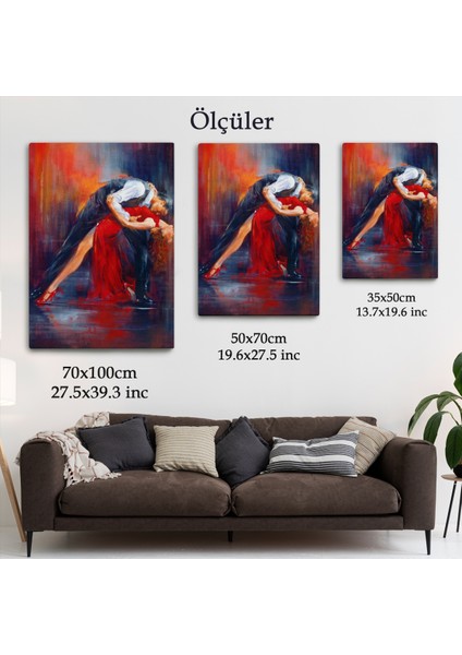 Tango Yapan Çift Dekoratif Duvar Tablosu-6429