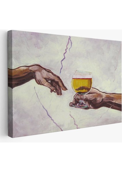 Tanrının Ademe Bira Ikramı Tablosu-6576