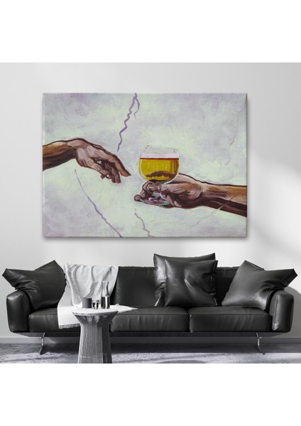 Tanrının Ademe Bira Ikramı Tablosu-6576