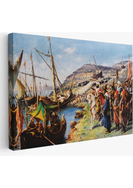 Fatih Sultan Mehmet'in Istanbul Kuşatması, Gemileri Karadan Yürütme Tablosu-6616