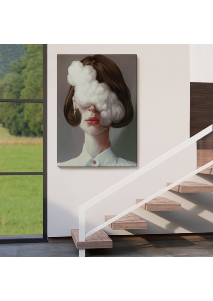 Modern Gerçeküstü Kadın Sanatı Kanvas Tablo, Pop Art Kanvastablo SANATI-5212
