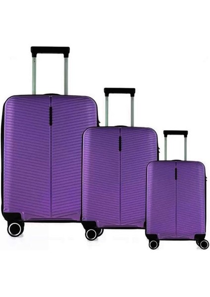 Ççs 5224 Mor Polipropilen Valiz Seti - Lier