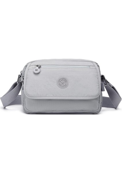 Krinkıl Kumaş Kadın Postacı Çantası BC 3166 - Açık Gri fiyatları