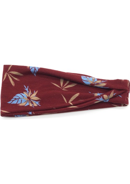 Baskılı Spor Kafa Bandı Yoga Kafa Bandı Ter Emici Bant Terlemeyi Önleyici Bayanlar Geniş Kenarlı Bandana (Yurt Dışından)