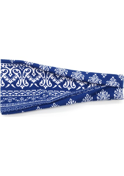 Baskılı Spor Kafa Bandı Yoga Kafa Bandı Ter Emici Bant Terlemeyi Önleyici Bayanlar Geniş Kenarlı Bandana (Yurt Dışından)