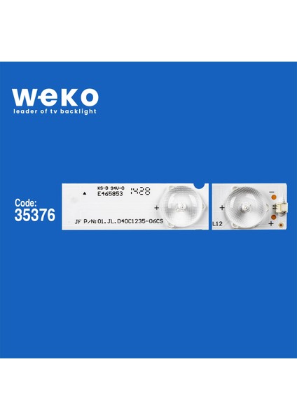 WKSET-6059 35376X4 JL.D40C1235-06CS - 96M32 N140713 4 Adet LED Bar